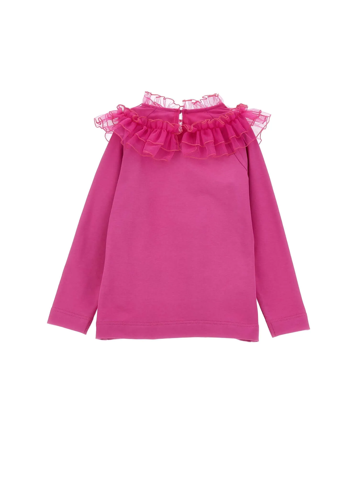 Girls Pink Tulle T-Shirt