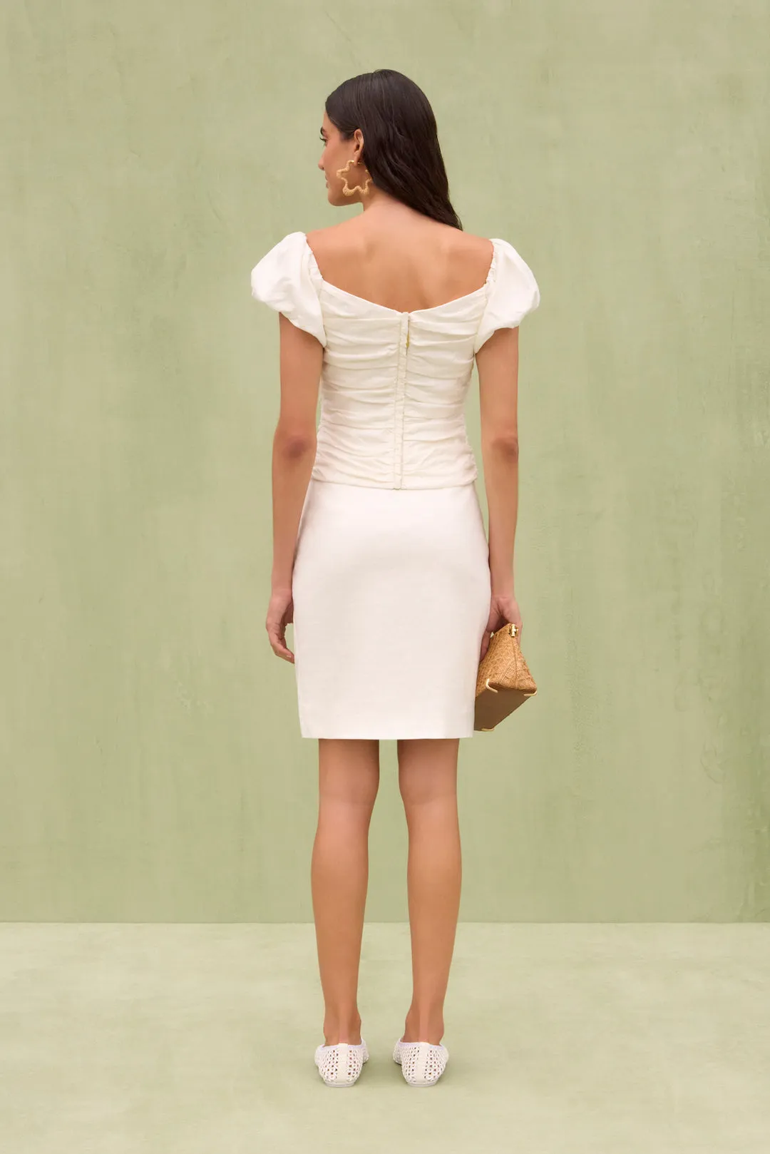 Helene Top Off White