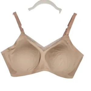 Honeylove Bra Women's Size XL Nude Crossover Unlined Wireless