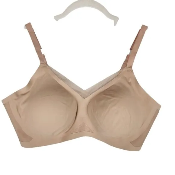 Honeylove Bra Women's Size XL Nude Crossover Unlined Wireless