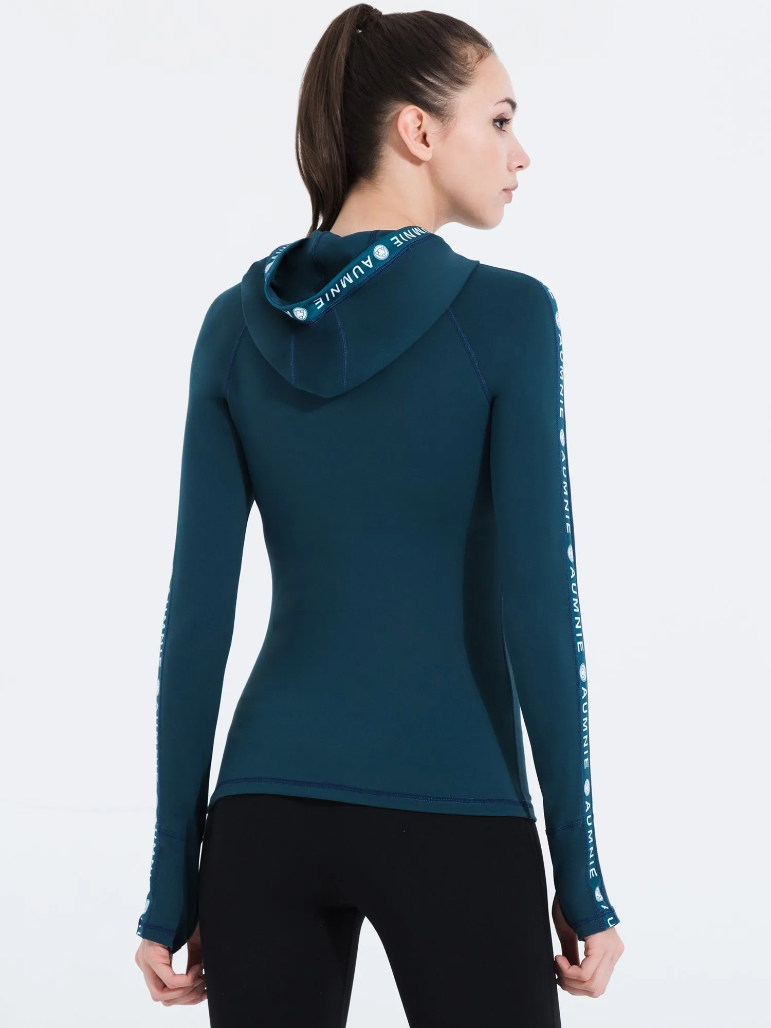 HOODED LOGO TOP, LAKE