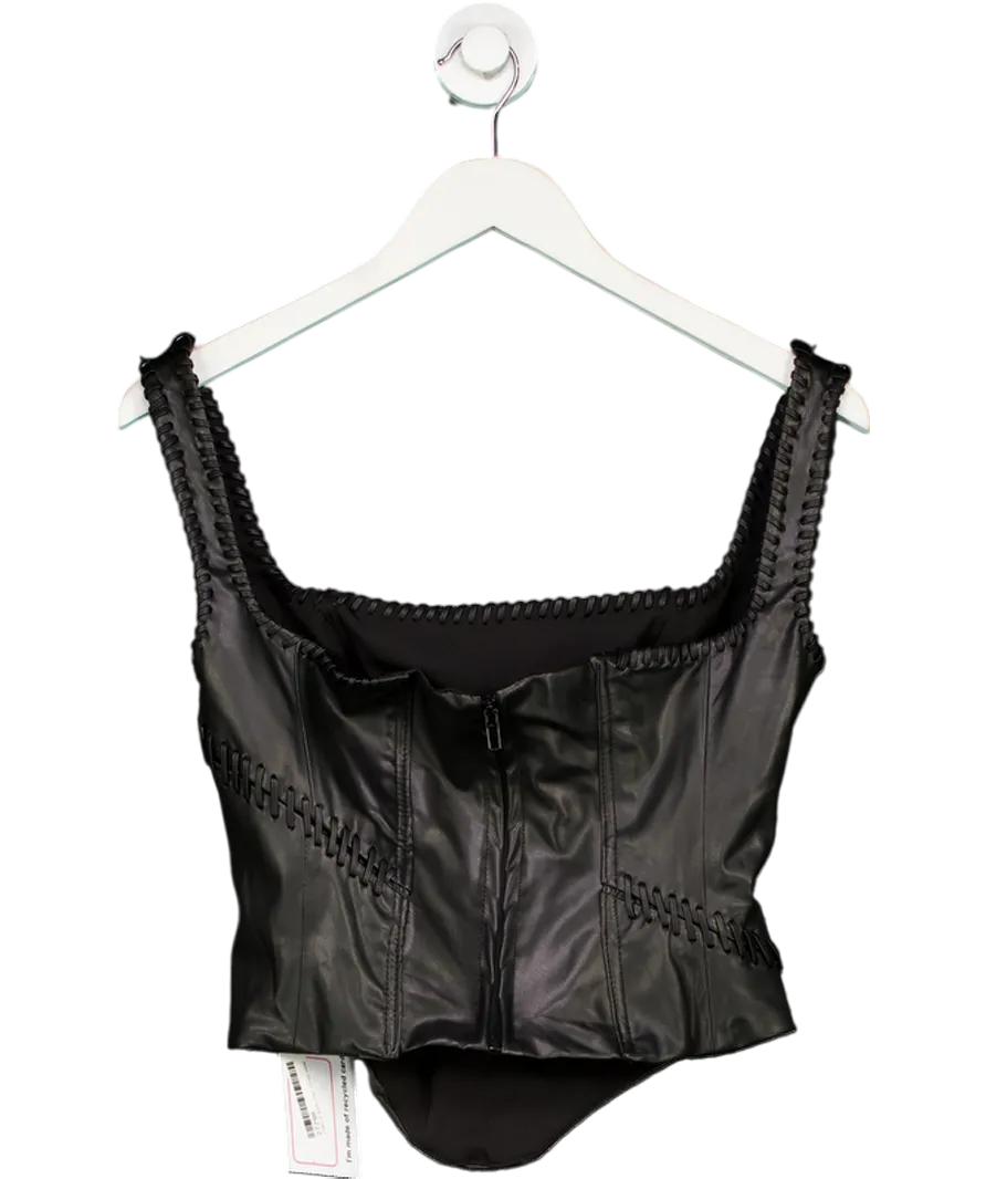 House of CB Leonie Black Vegan Corset UK L 