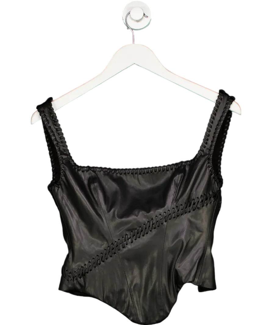 House of CB Leonie Black Vegan Corset UK L 