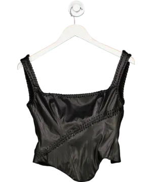 House of CB Leonie Black Vegan Corset UK L 