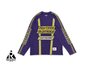 Hysteric Glamour Mesh Long-Sleeve Jersey "Purple/Yellow"