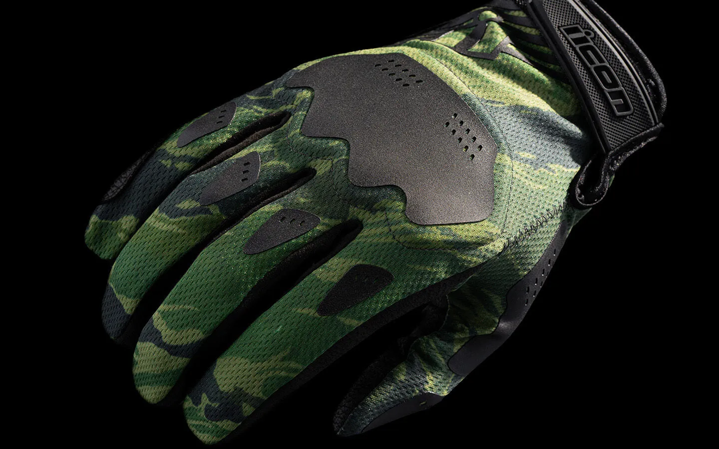 Icon Hooligan Tiger's Blood Gloves - Green