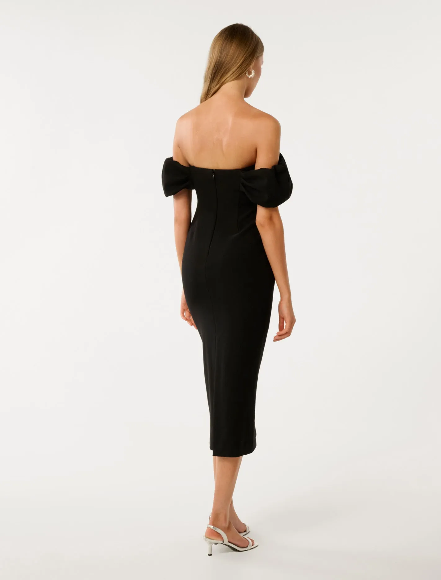 Jacinta Off Shoulder Bodycon Midi Dress