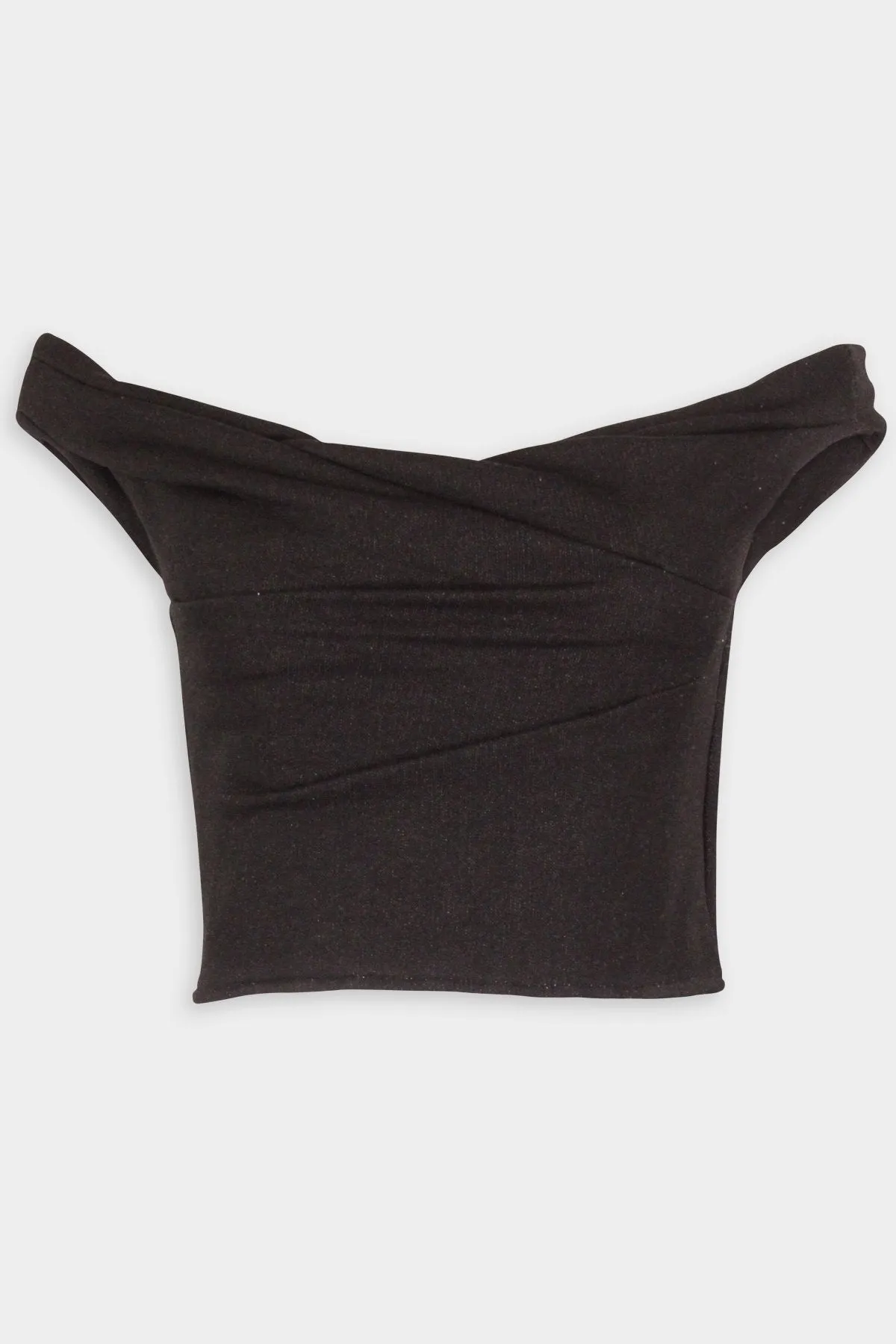 Jewel Corset Top in Black Lurex