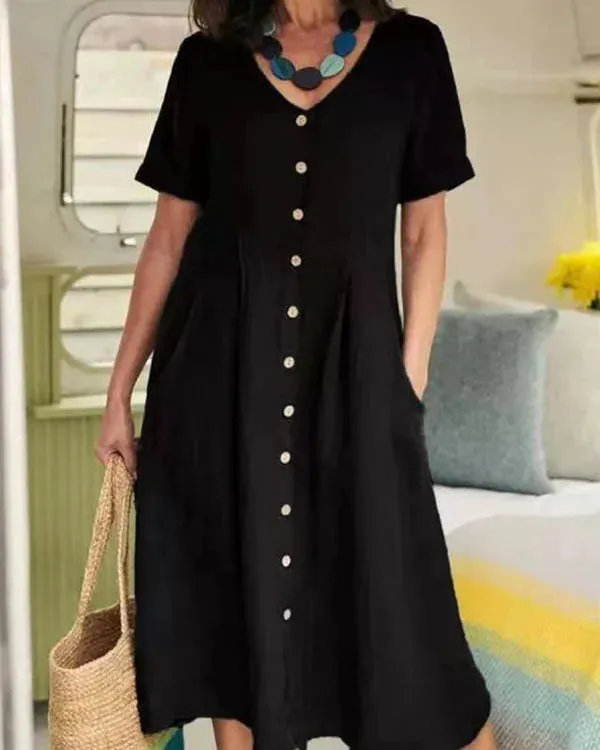 Joana Elegance - an effortlessly stylish linen dress