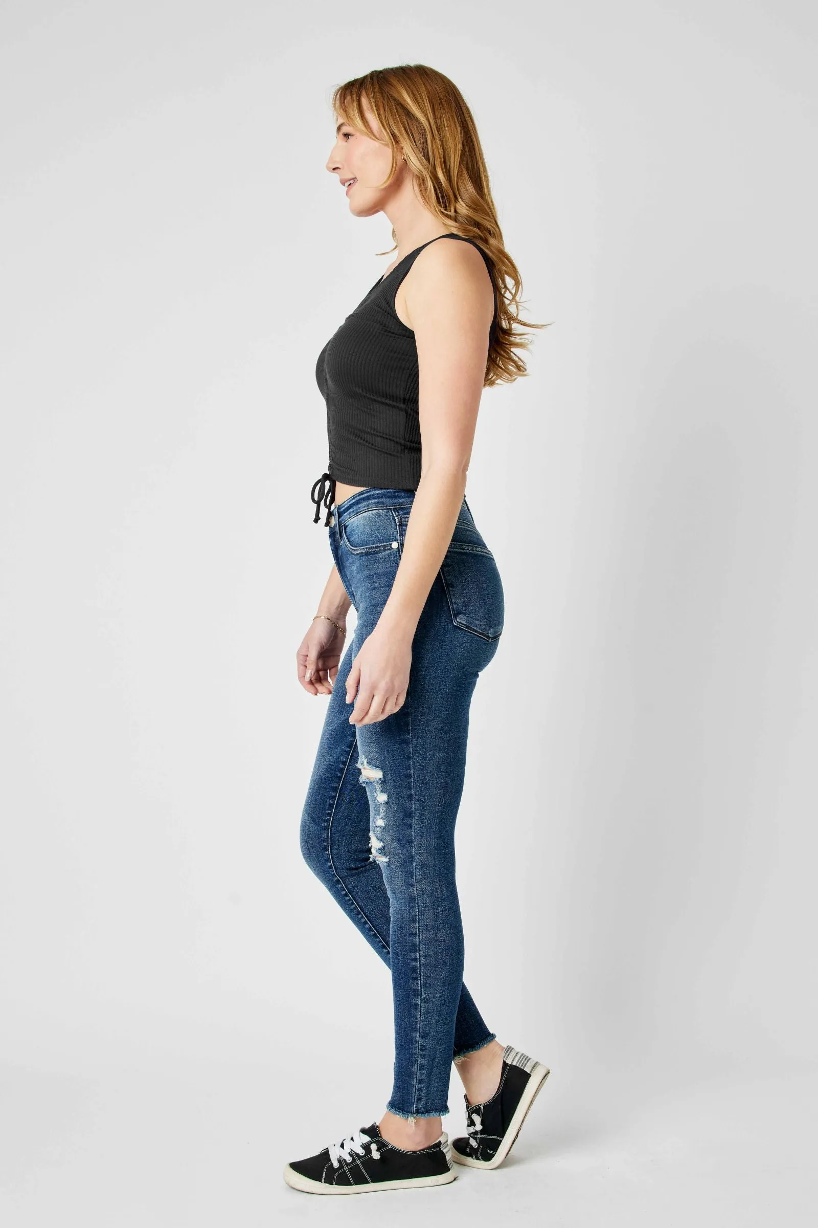Judy Blue Danielle | Distressed Skinny Jeans