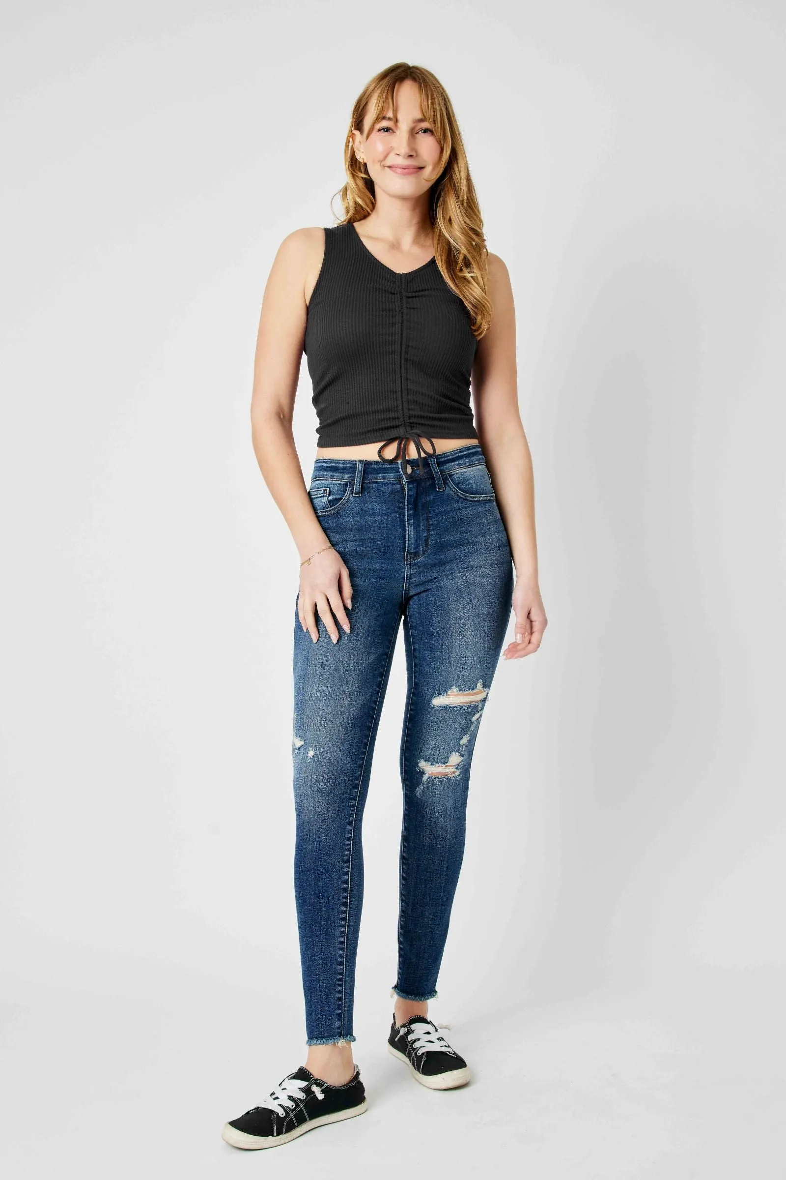 Judy Blue Danielle | Distressed Skinny Jeans