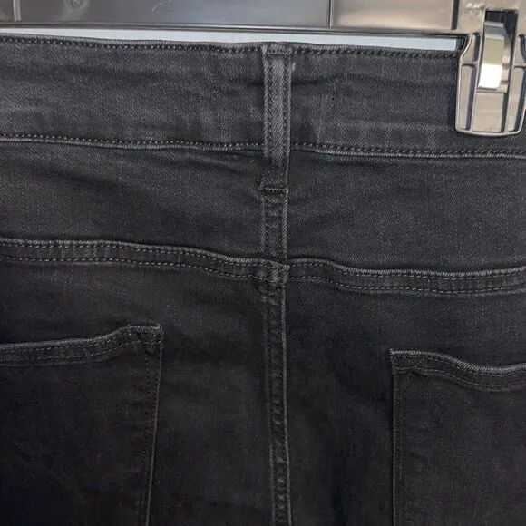 Judy Blue Skinny Fit Jeans Women’s Sz 22W Blk High Rise Stretchy Distressed NWT