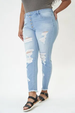 Kancan Lola High Rise Super Skinny Jeans - Plus