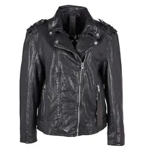Kim BF Leather Jacket  - Black - SALE