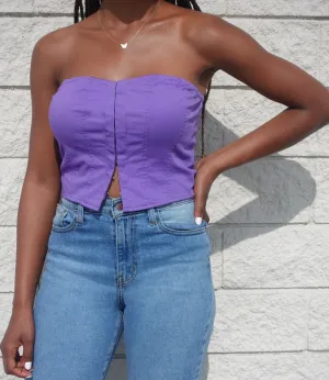 Kylie Corset Top(Purple)