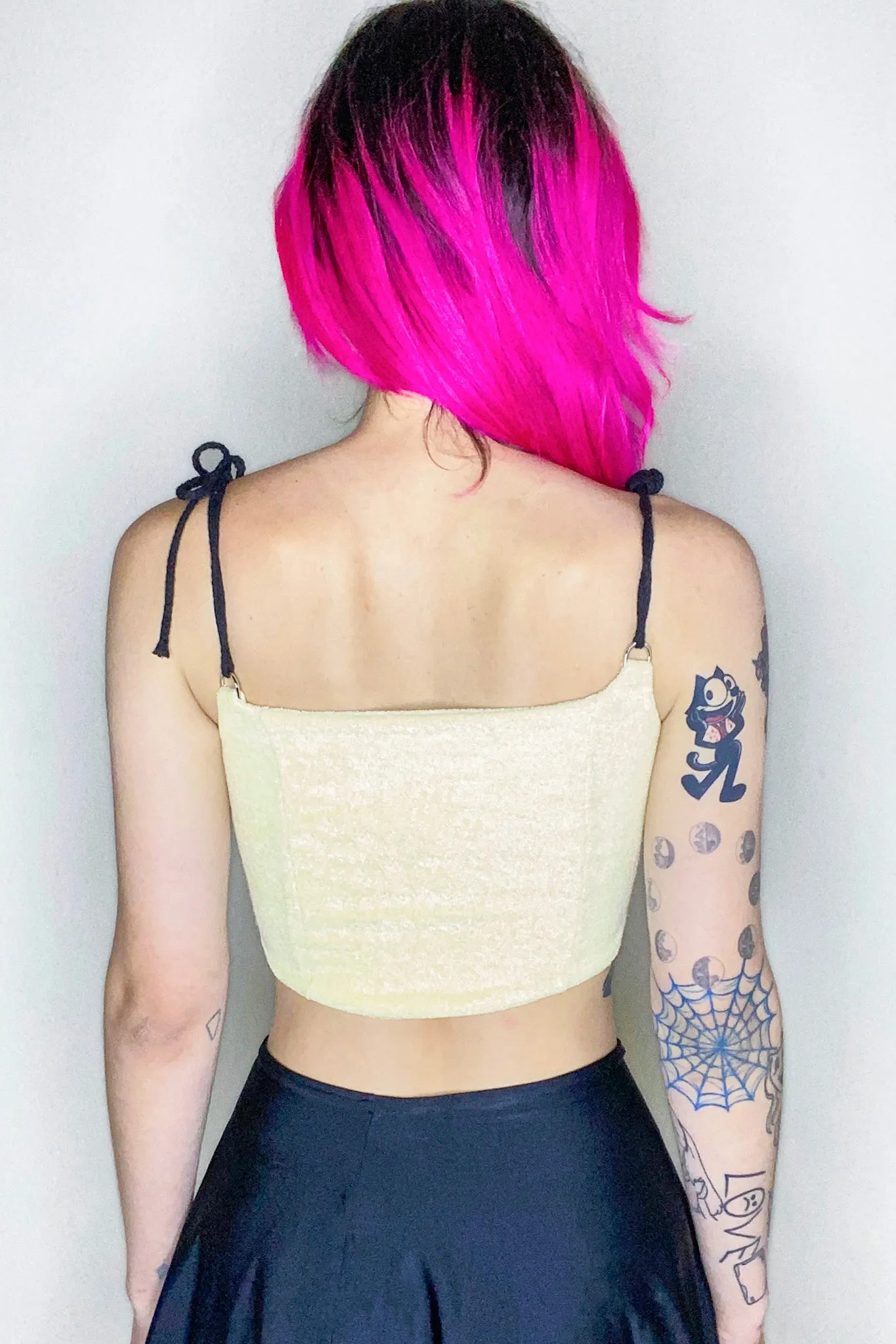 Lemon Pound Fluffy Corset Top