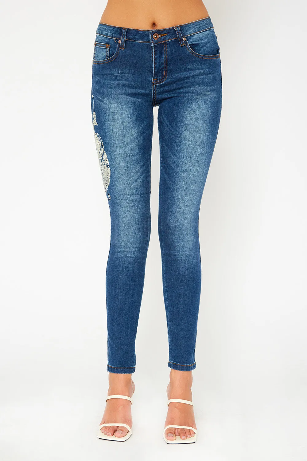 Low rise skinny pants