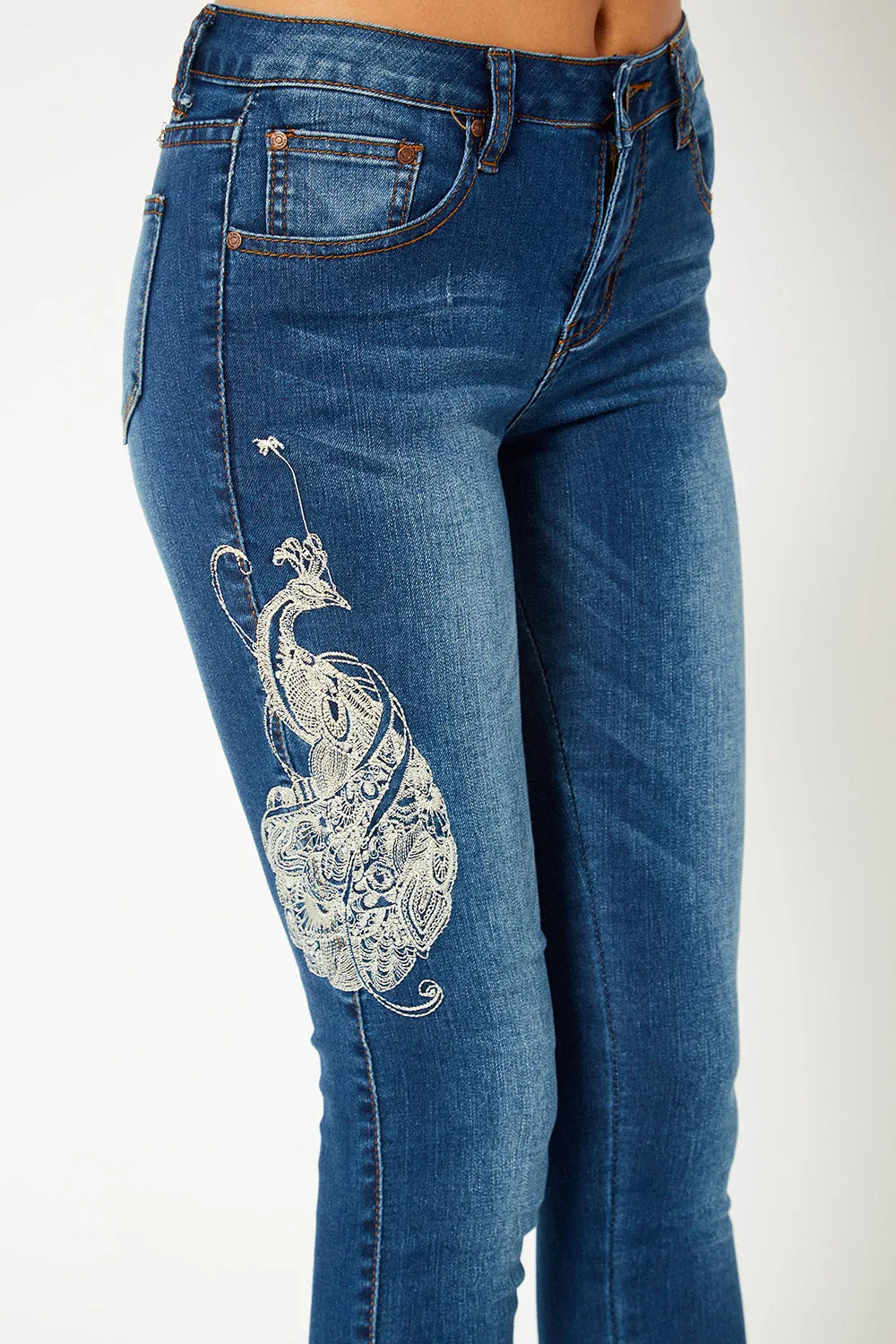 Low rise skinny pants