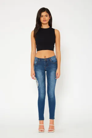 Low rise skinny pants