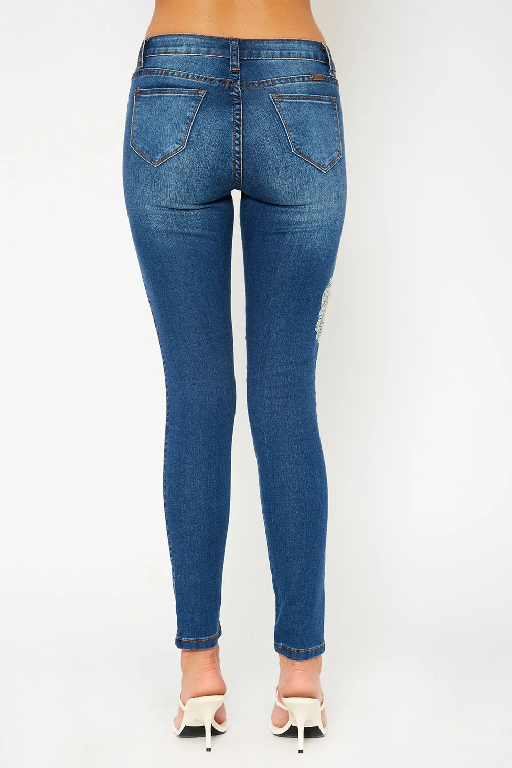Low rise skinny pants
