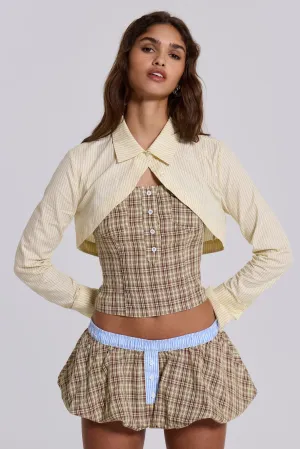 Lulu Check Corset Top