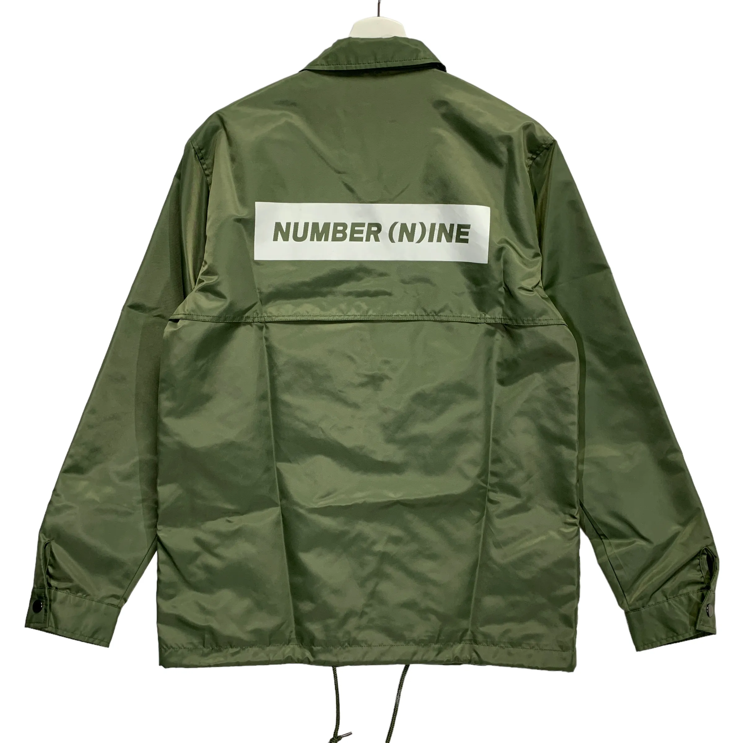 [M] Number Nine Logo Coach Jacket Olive