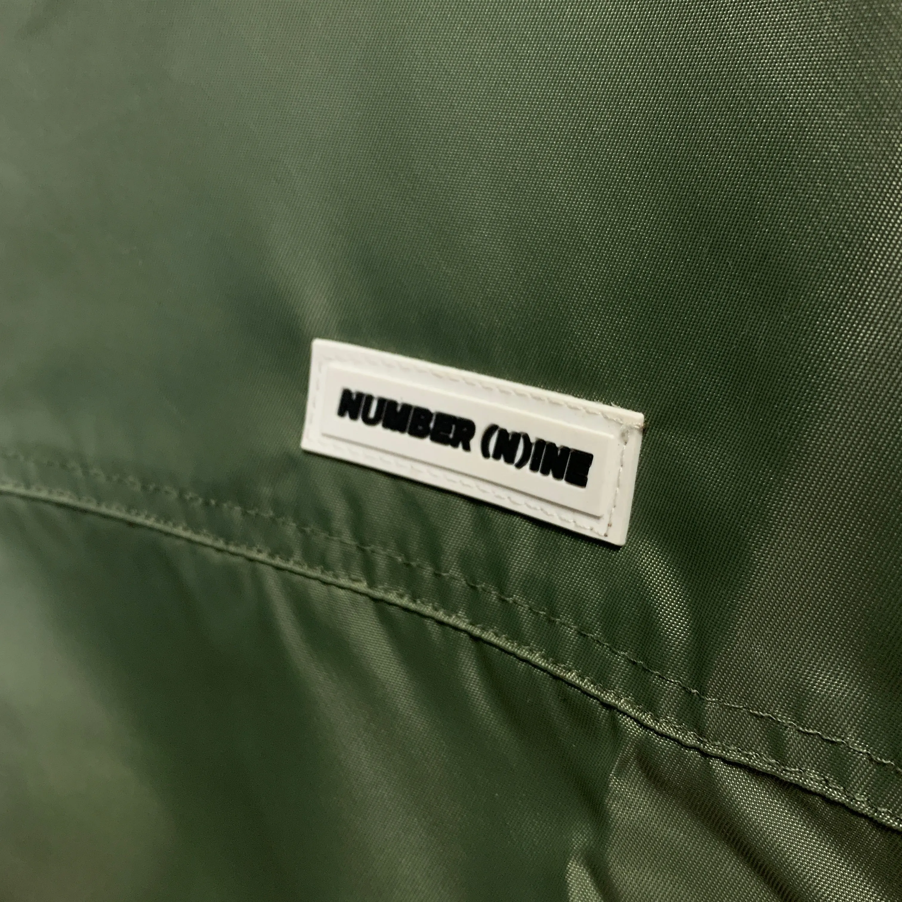 [M] Number Nine Logo Coach Jacket Olive