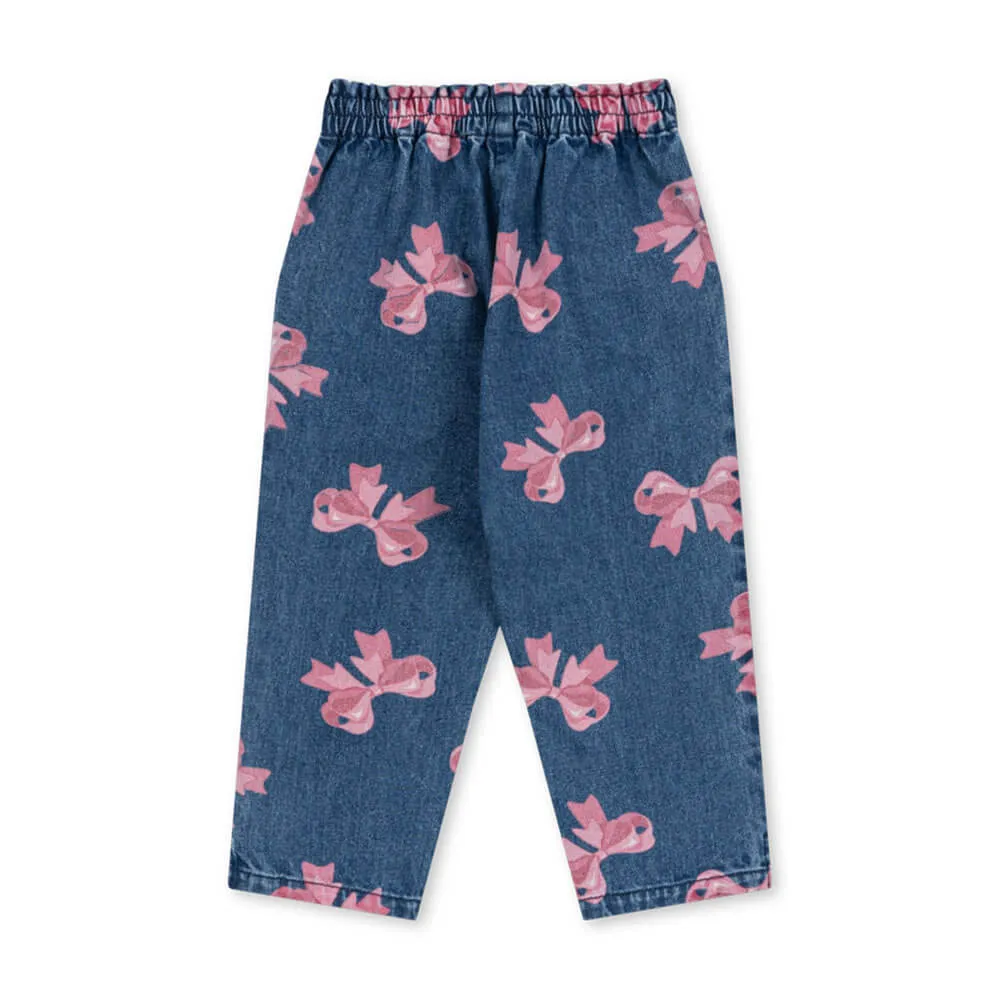 Magot Frill Pants - Jeanshose mit gerüschtem Bund aus 100% Bio-Baumwolle GOTS