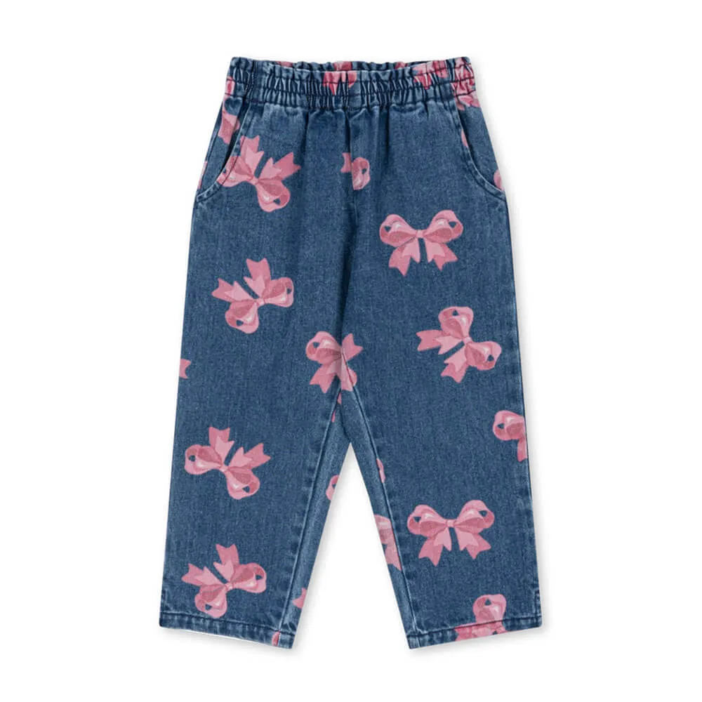 Magot Frill Pants - Jeanshose mit gerüschtem Bund aus 100% Bio-Baumwolle GOTS