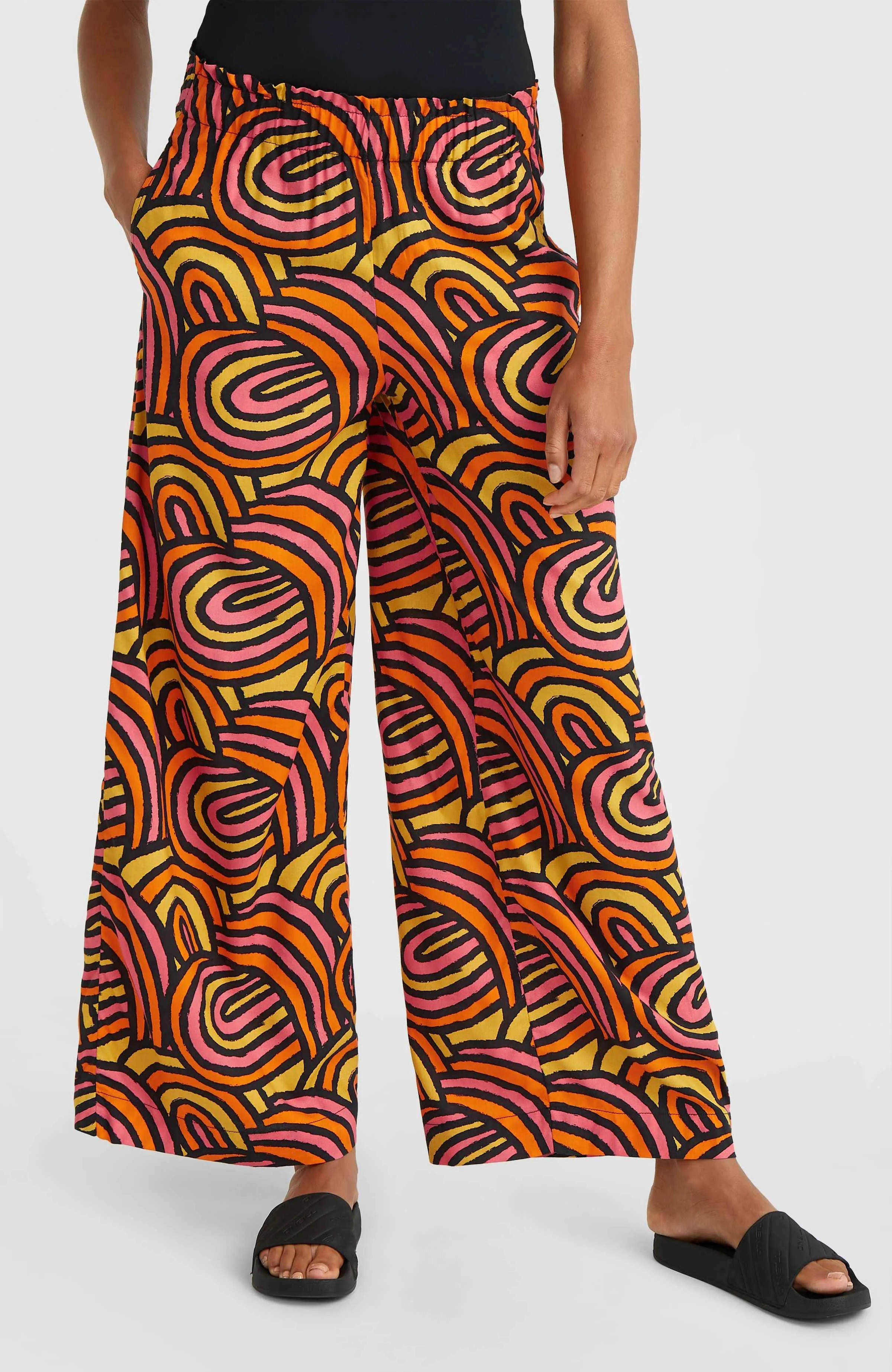 Malia Beach Hose | Orange Rainbow Stripe