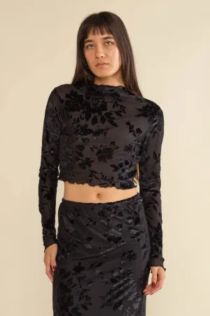Marci Velvet Burnout Top