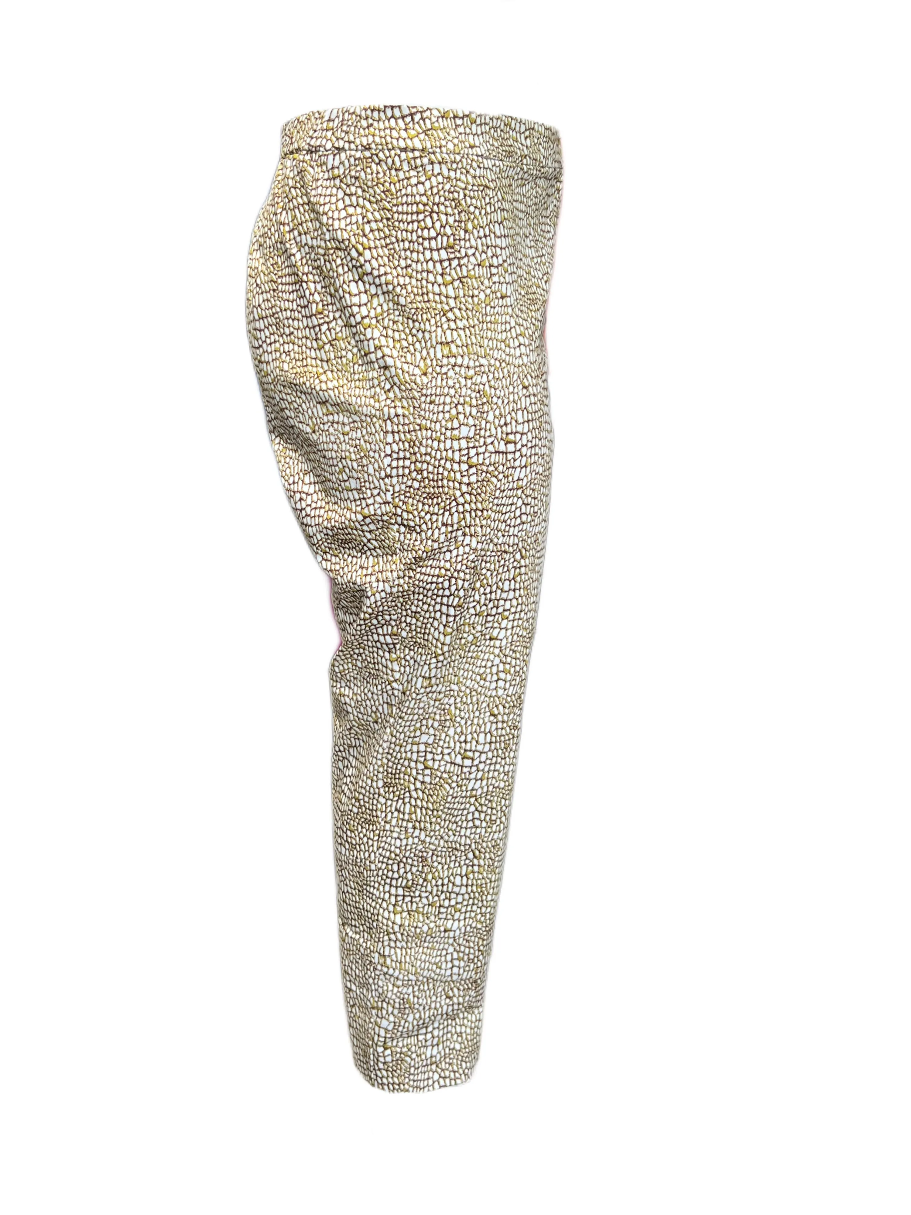 Marina Rinaldi Women's Yellow Ricci Skinny Pants NWT