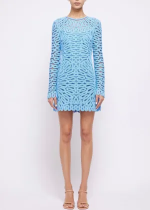McCall Long Sleeve Mini Dress (Pacific)