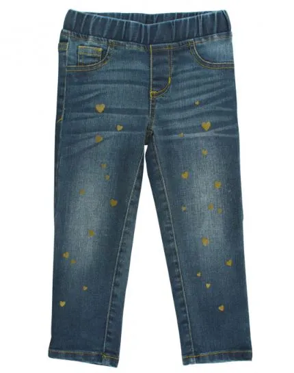 Medium Wash Denim Hearts Jeggings
