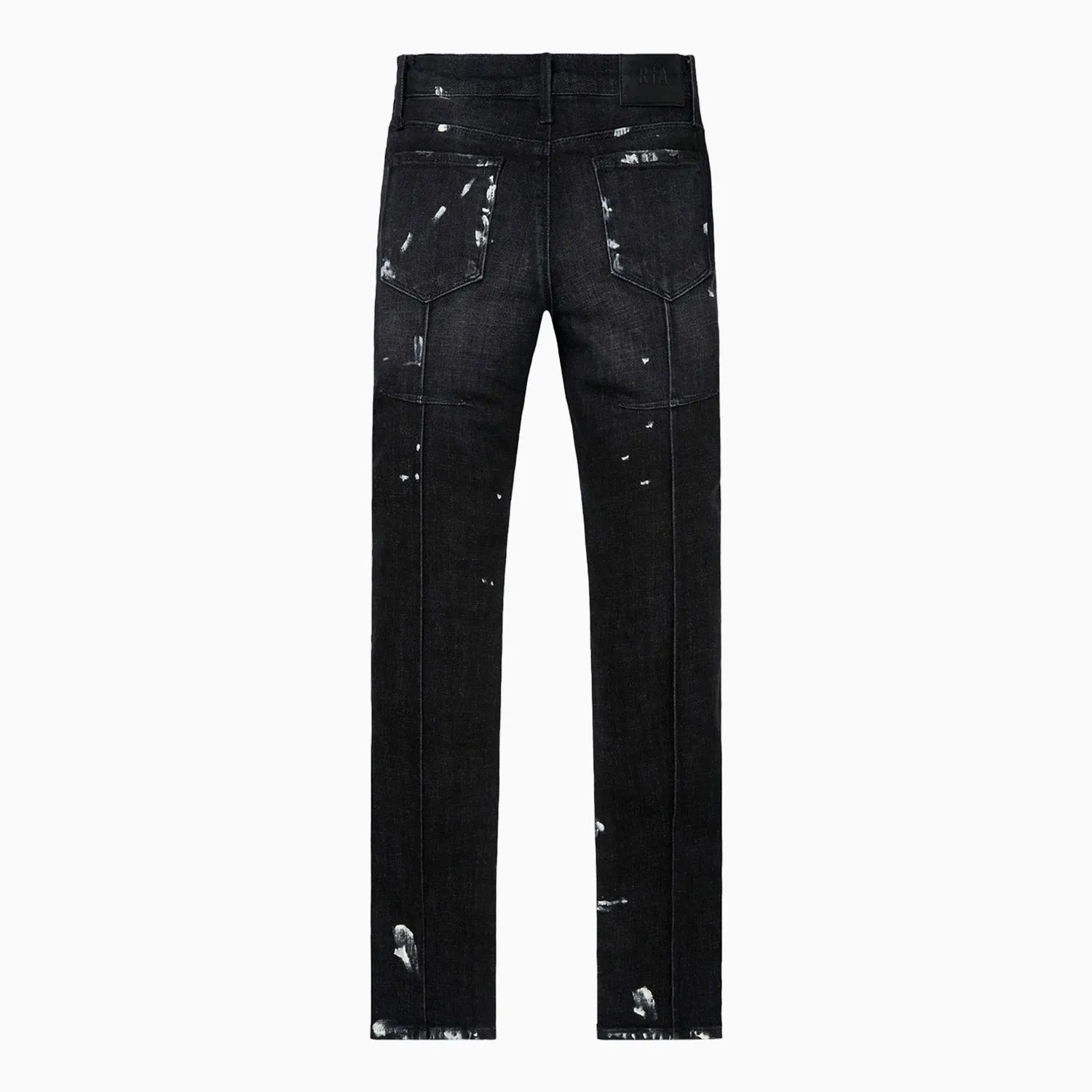 Men's Clayton Distressed Charcoal Paint Denim Pant