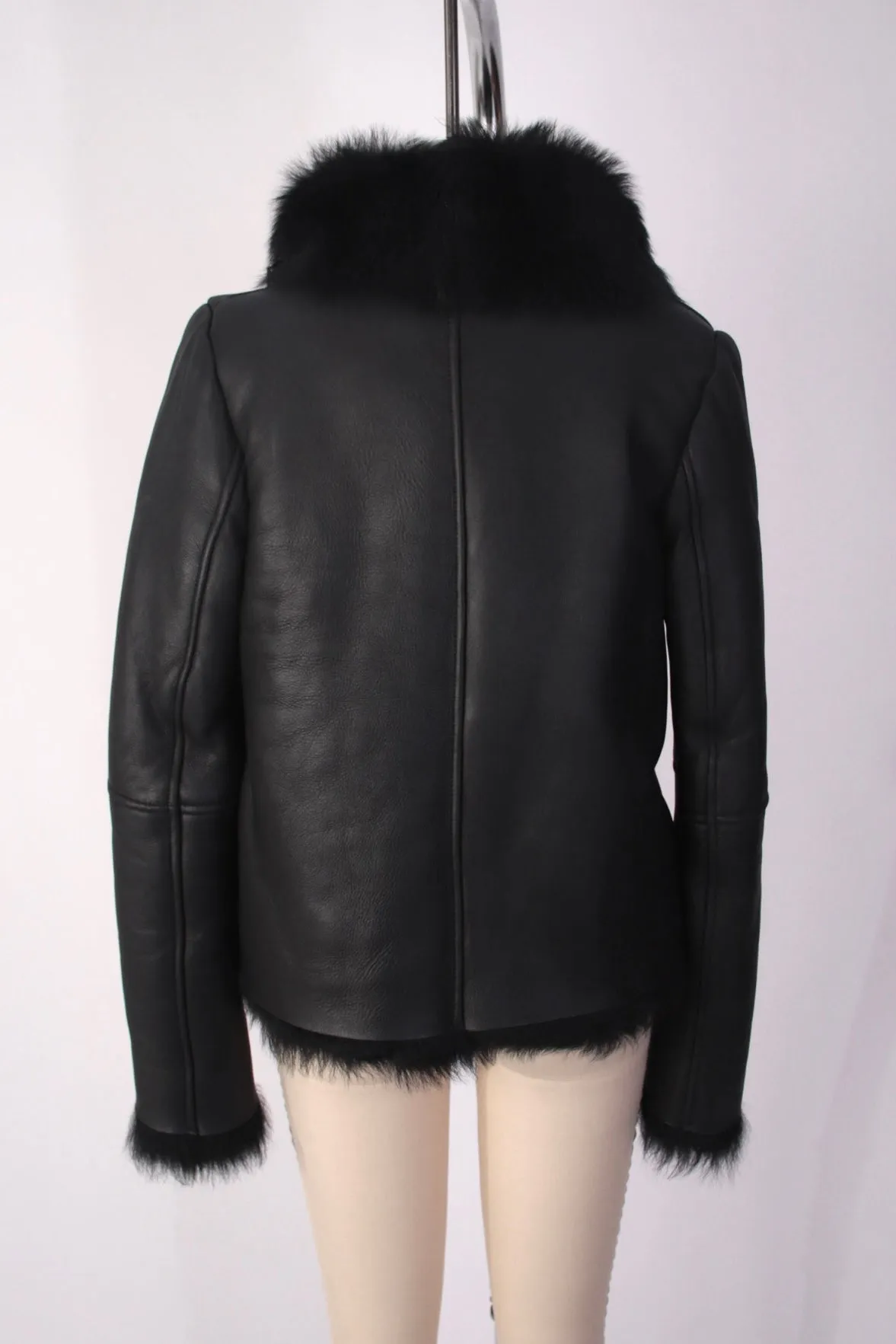 Michelle Mason Shearling Toggle Jacket