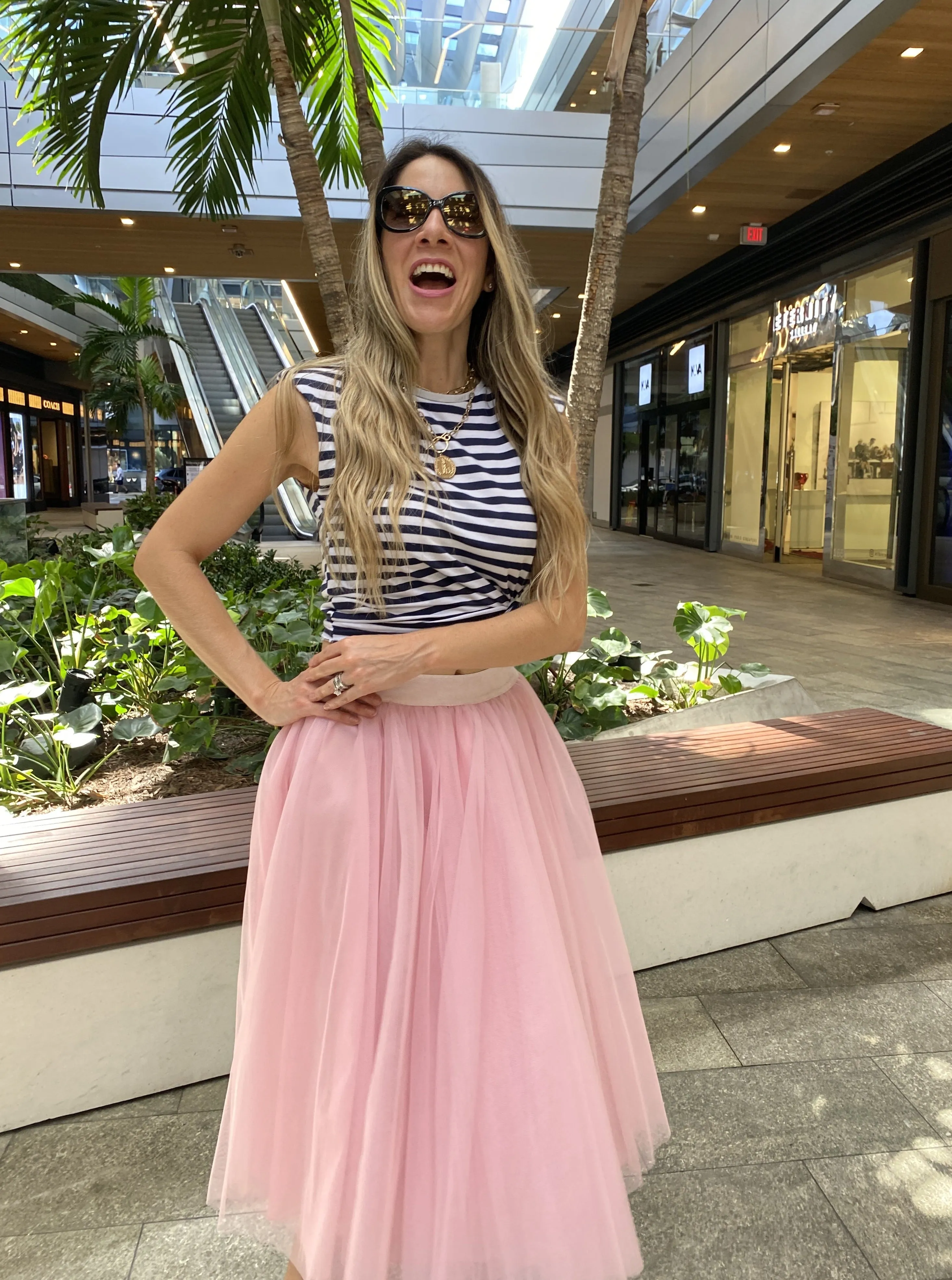 Midi Ballerina Pink Tulle Skirt
