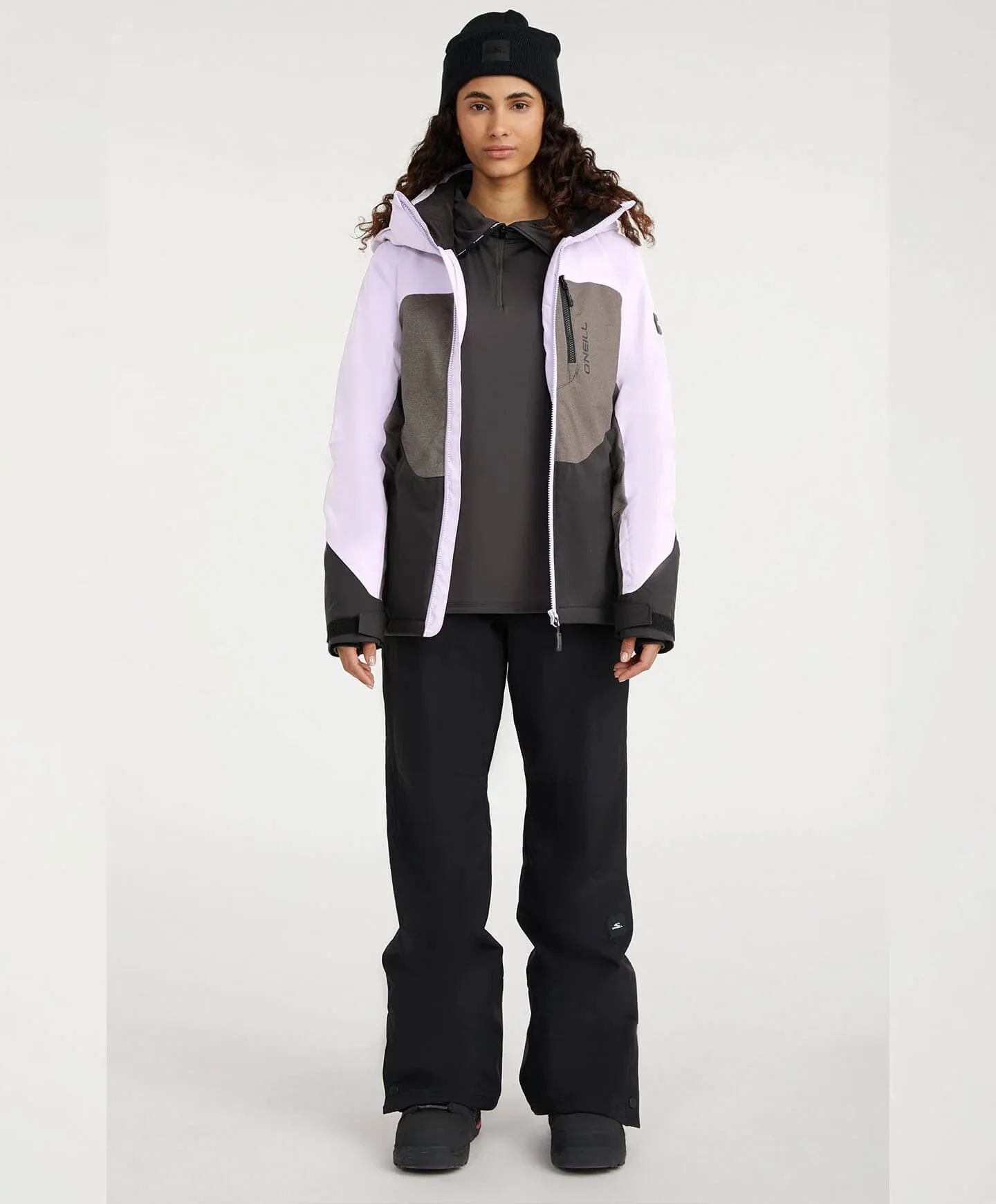 ONeill Carbonite Jacket Womens Purple Rose Colur Block
