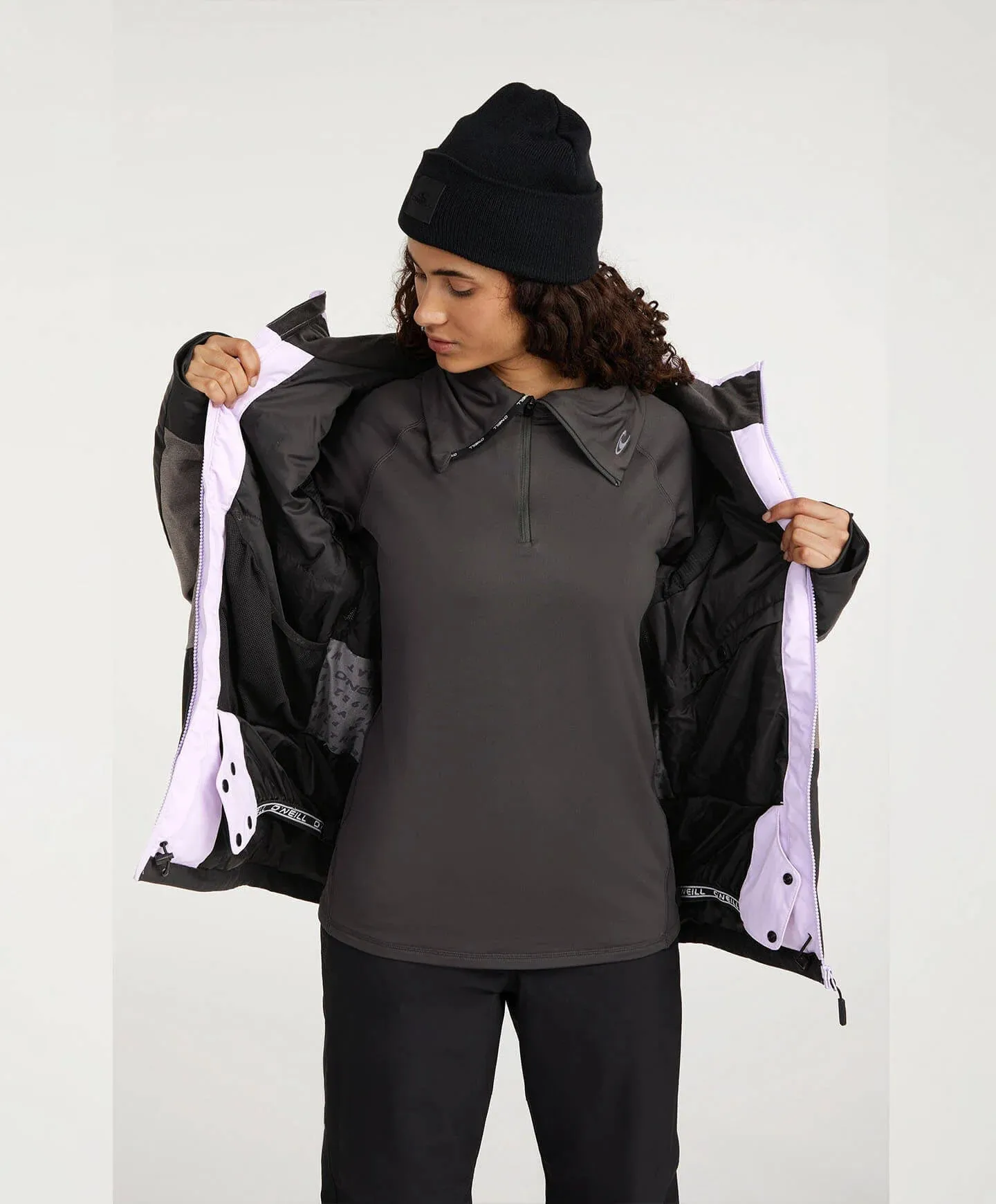 ONeill Carbonite Jacket Womens Purple Rose Colur Block