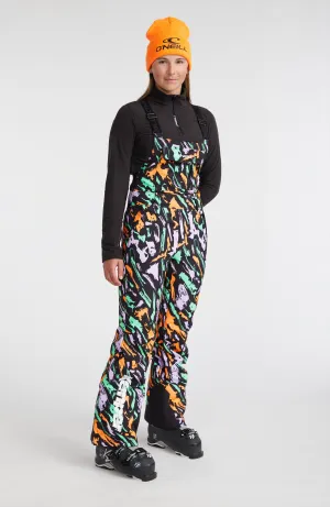 O'Riginals Bib Regular Skihose | Black Kemper Print