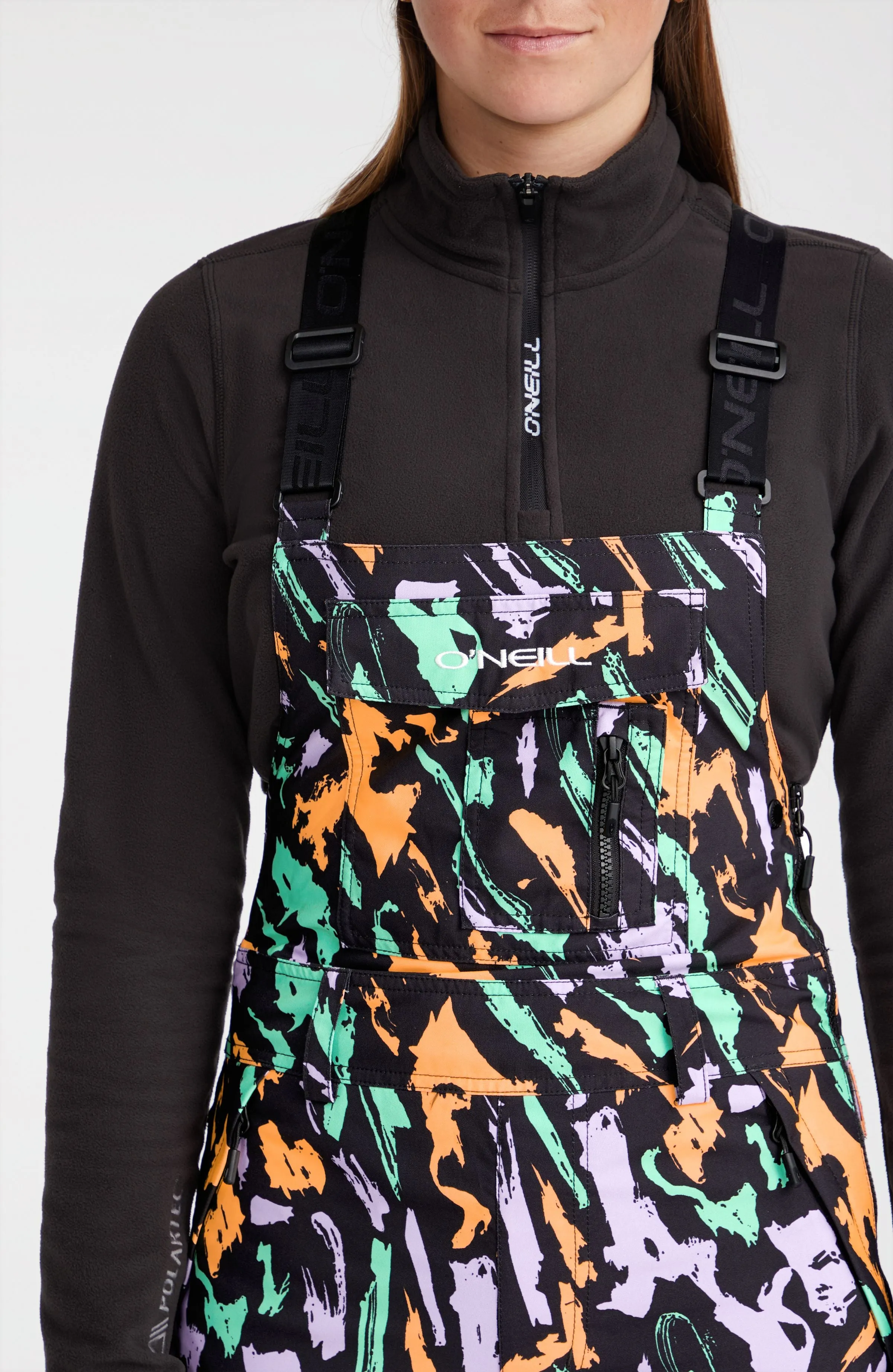 O'Riginals Bib Regular Skihose | Black Kemper Print