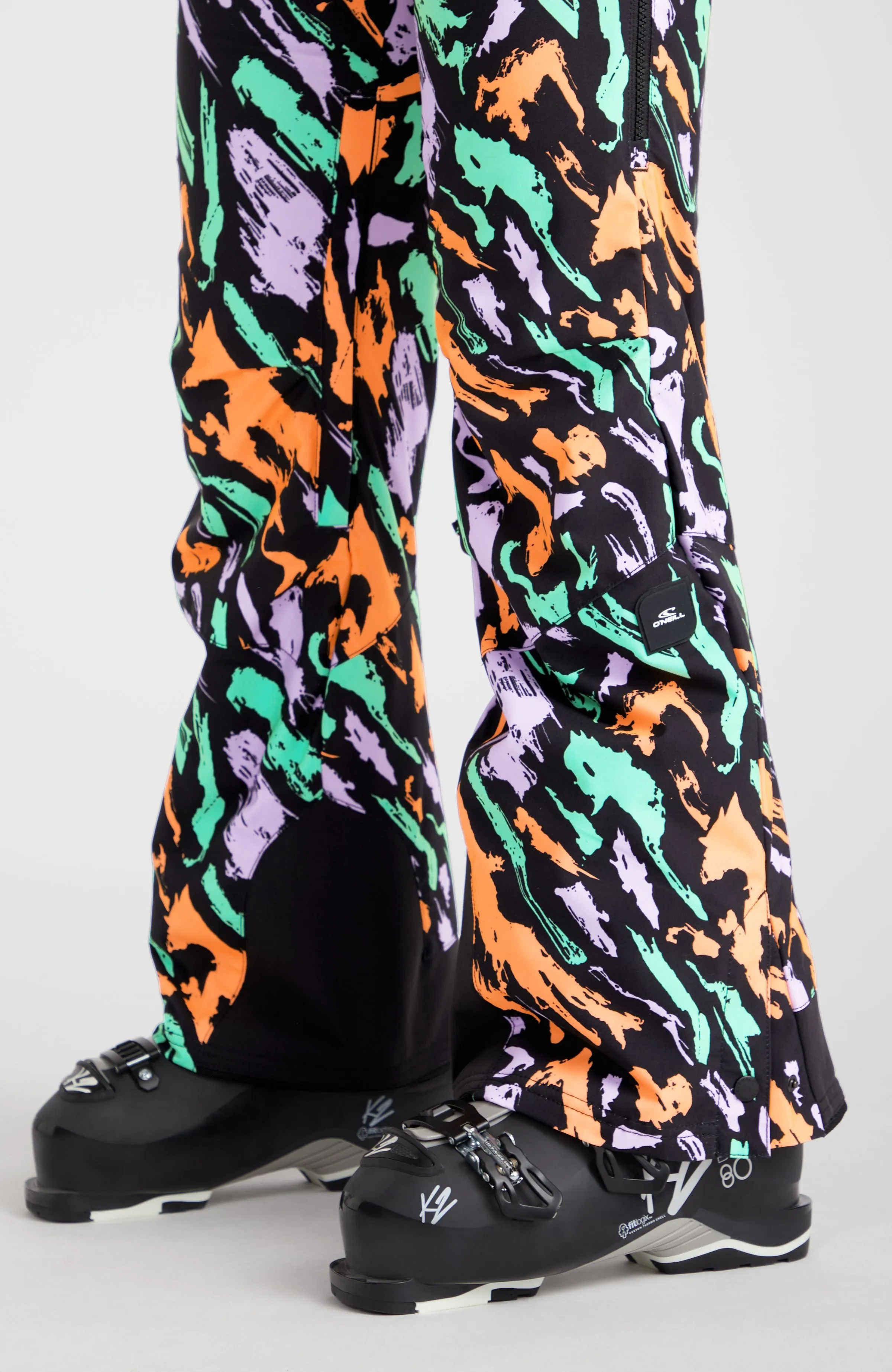 O'Riginals Bib Regular Skihose | Black Kemper Print