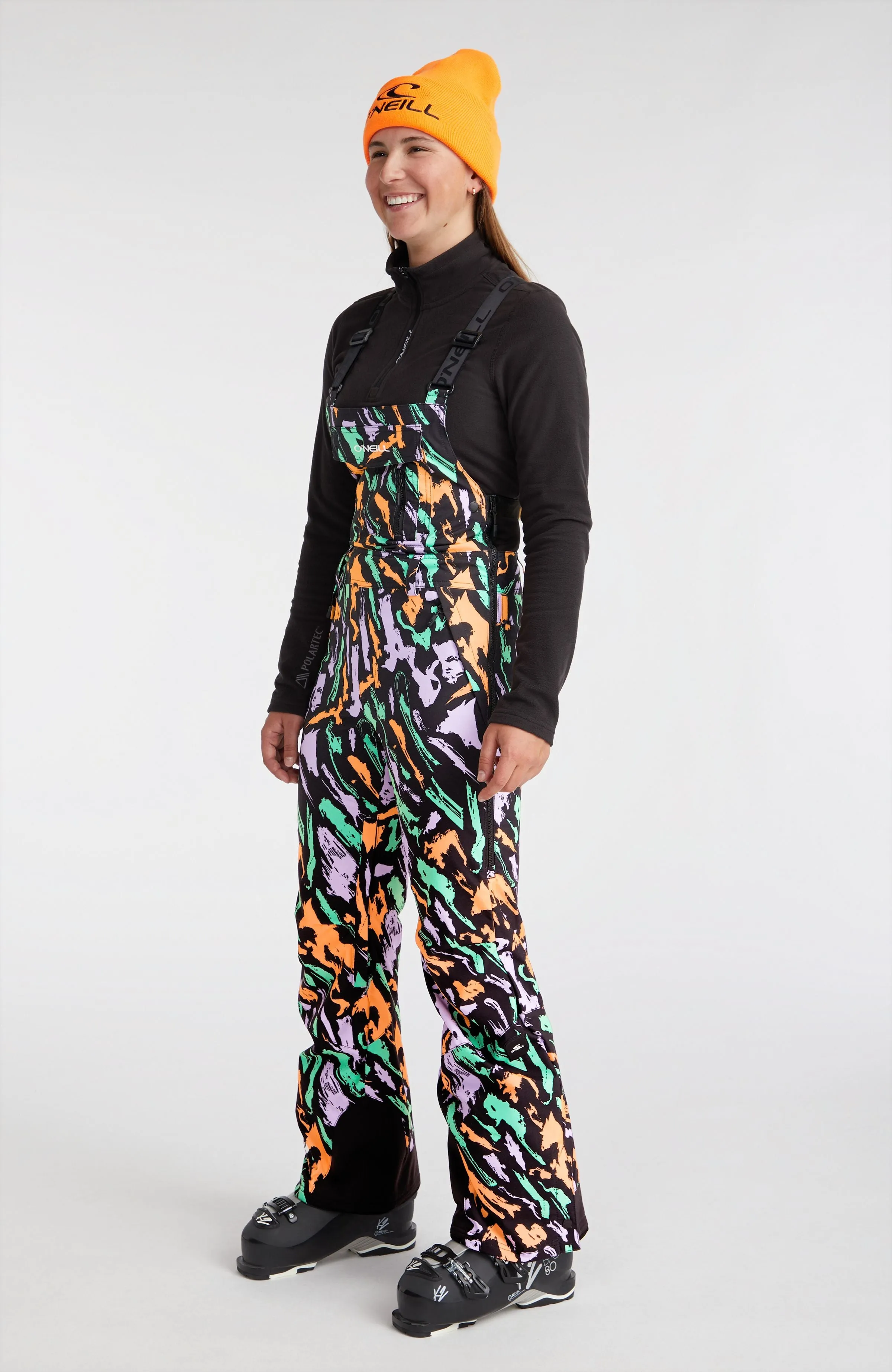 O'Riginals Bib Regular Skihose | Black Kemper Print