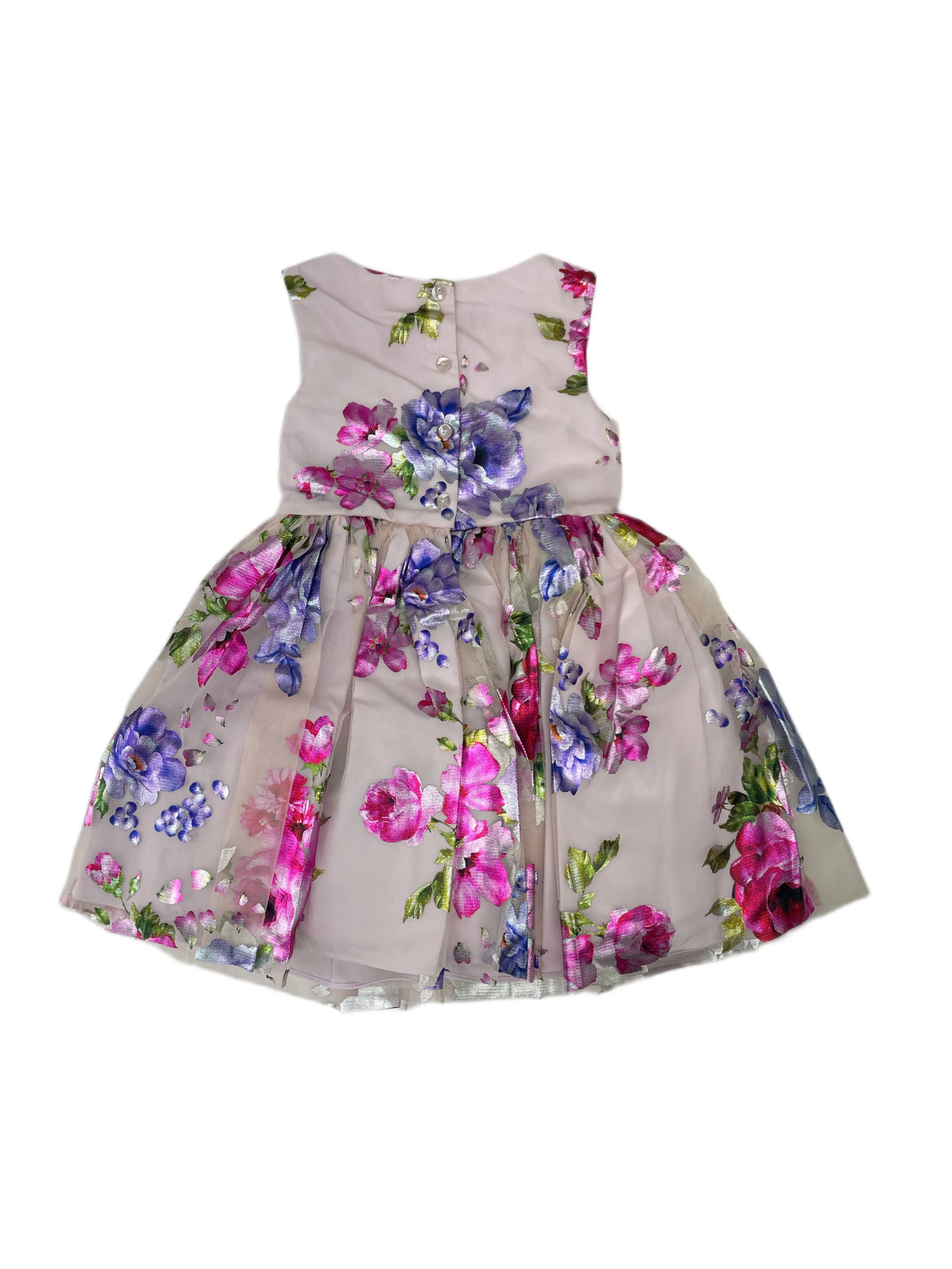 PASTOURELLE BY PIPPA & JULIE Girl's Pink Flower Dress #300 NWT