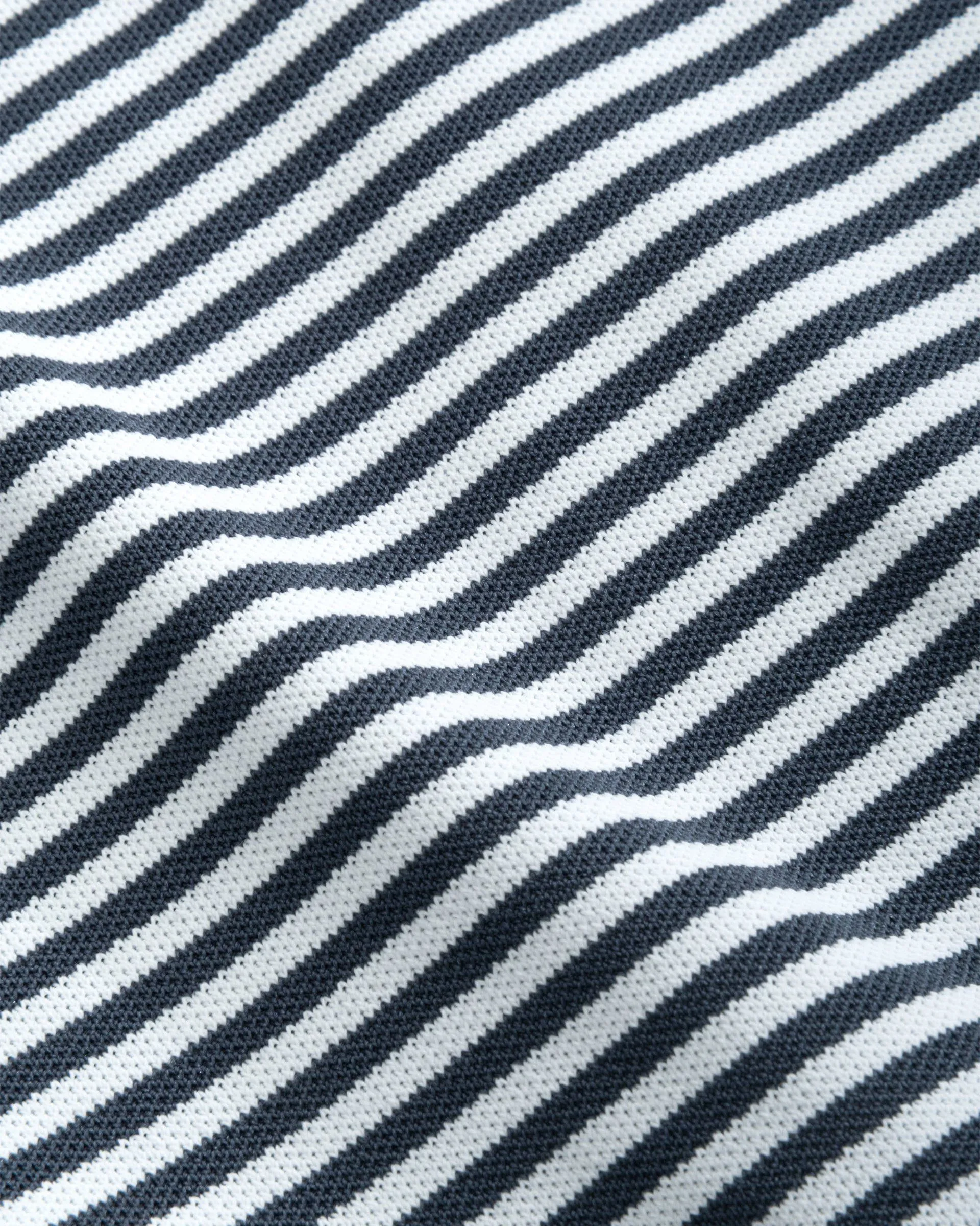 Performance Mesh Jr. Polo - Hunter Stripe