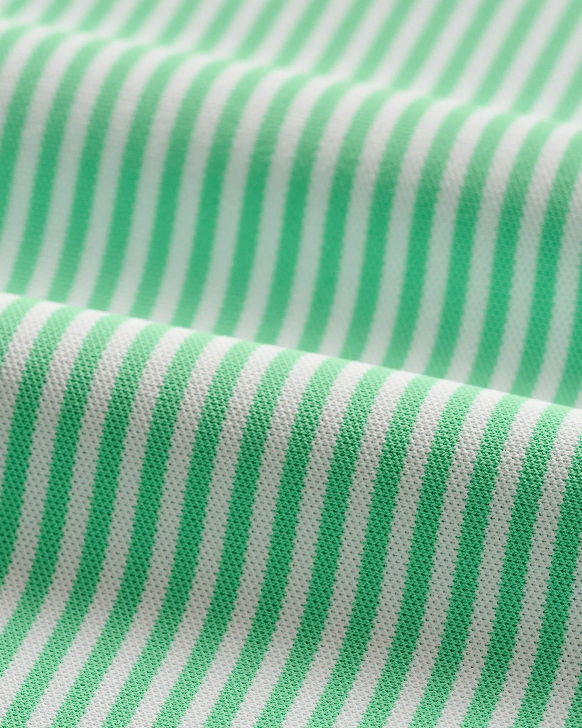 Performance Mesh Jr. Polo - Hunter Stripe