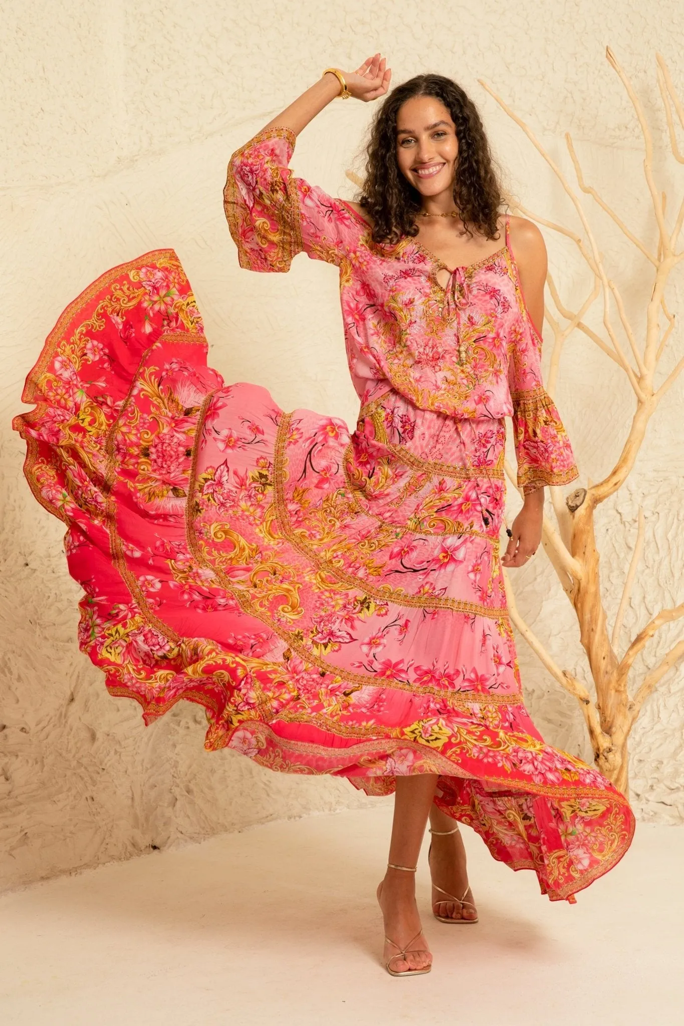 Pink Candy Maxi Skirt