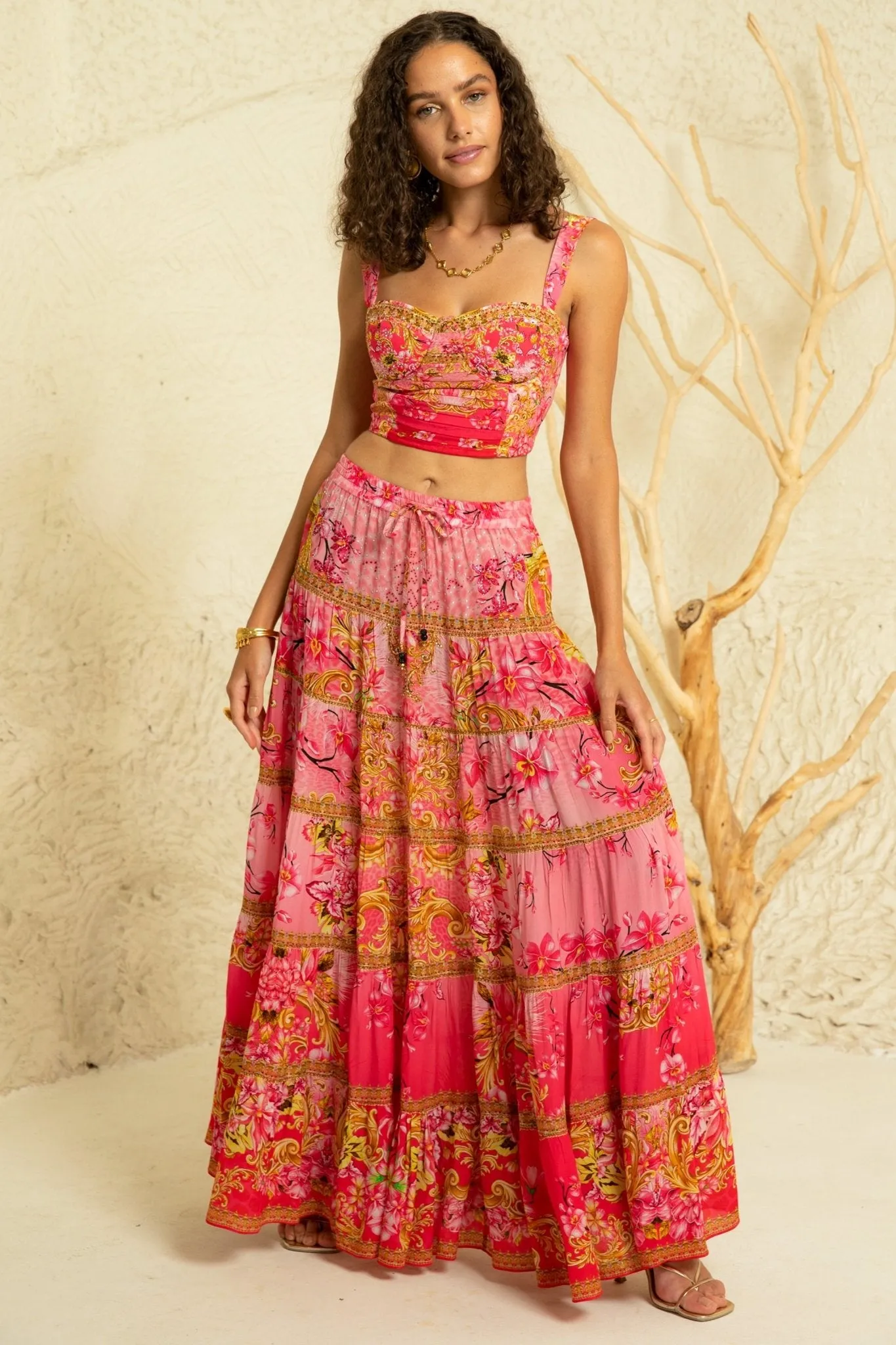 Pink Candy Maxi Skirt