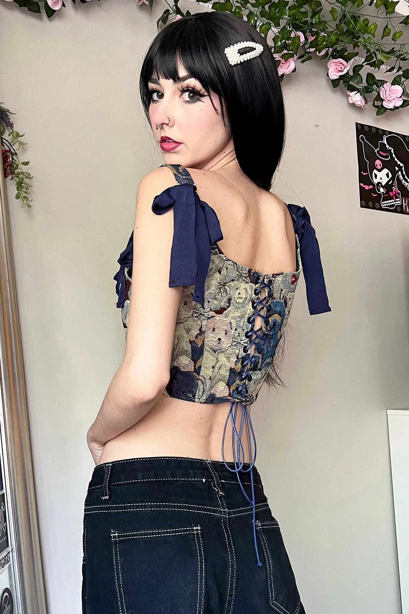 Plush Crush Teddy Jacquared Corset
