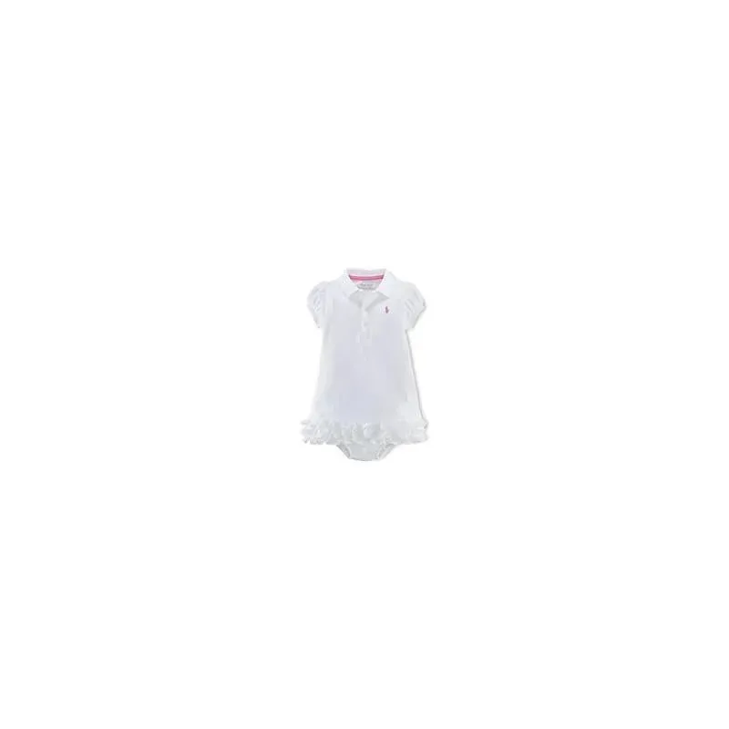 Polo Ralph Lauren Baby - Girls 2 Piece Ruffle Polo Dress